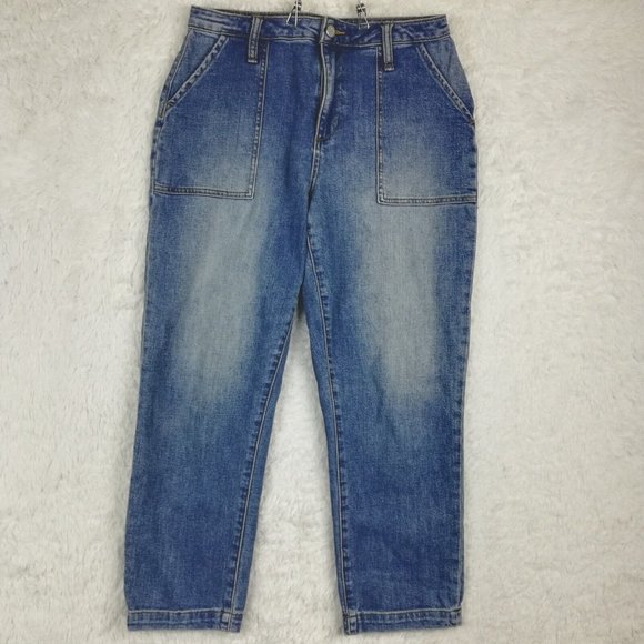 Joe's Womens Jeans Boyfriend Blue Denim Stone Wash‎ Relaxed Fit Stretch 28 - Picture 1 of 11